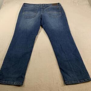 Buffalo David Bitton Men's Jackson-X Straight Fit Stretch Jeans Dark‎ Blue 40x32